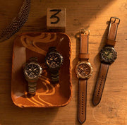  Shop Authentic Fossil Bronson Chronograph Black Dial Brown Leather Strap Watch for Men - FS5856 - Luxxuri