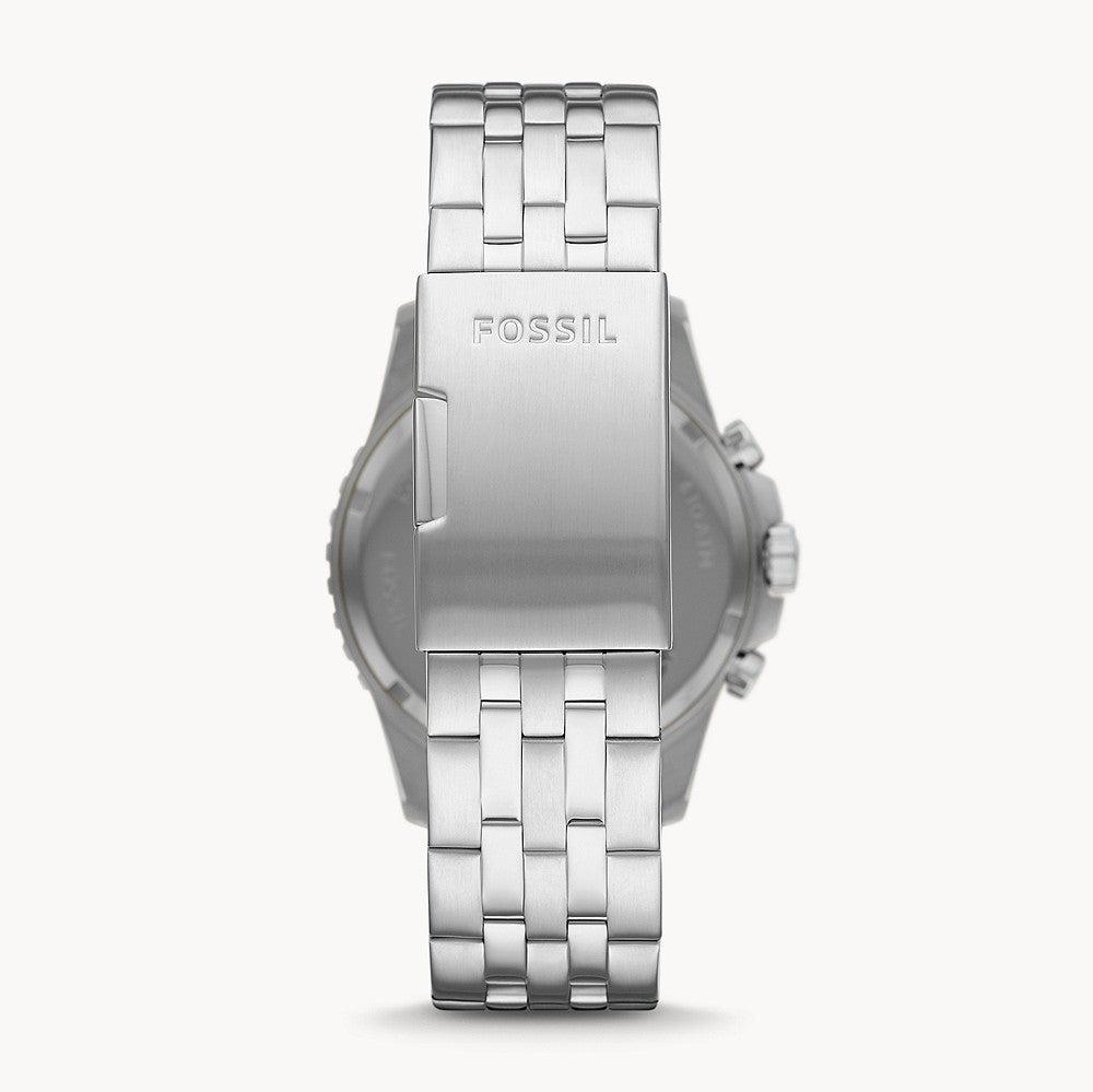  Shop Authentic Fossil FB-01 Chronograph Black Dial Silver Steel Strap Watch for Men - FS5864 - Luxxuri