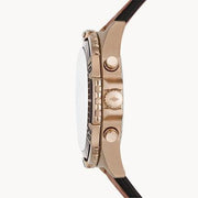  Shop Authentic Fossil Garrett Chronograph Brown Dial Brown Leather Strap Watch for Men - FS5867 - Luxxuri