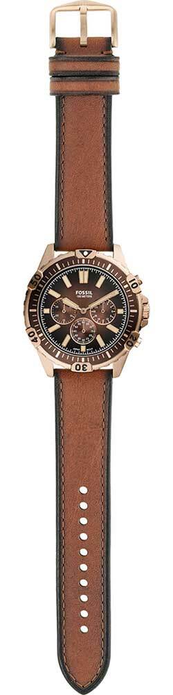  Shop Authentic Fossil Garrett Chronograph Brown Dial Brown Leather Strap Watch for Men - FS5867 - Luxxuri