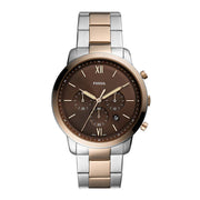  Shop Authentic Fossil Neutra Chronograph Brown Dial Two Tone Steel Strap Watch for Men - FS5869 - Luxxuri