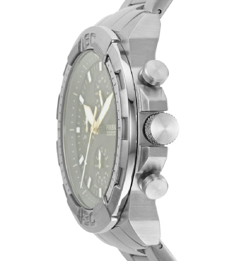  Shop Authentic Fossil Bronson Chronograph Red Dial Silver Steel Strap Watch for Men - FS5878 - Luxxuri