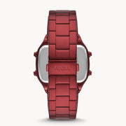  Shop Authentic Fossil Retro Analog-Digital Black Dial Red Steel Strap Watch for Men - FS5897 - Luxxuri