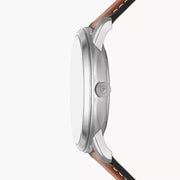  Shop Authentic Fossil Neutra Minimalist Moonphase Blue Dial Brown Leather Strap Watch for Men - FS5903 - Luxxuri
