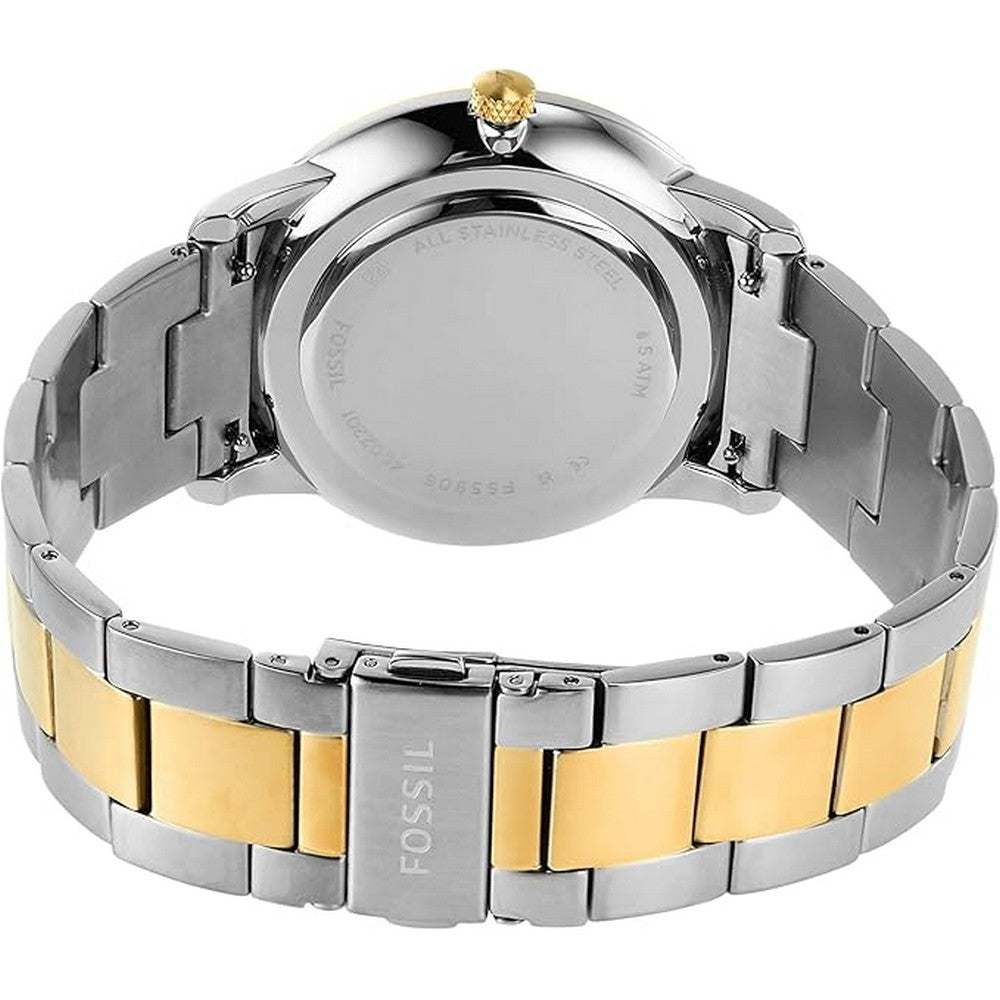  Shop Authentic Fossil Neutra Moonphase Multifunction Black Dial Two Tone Steel Strap Watch for Men - FS5906 - Luxxuri