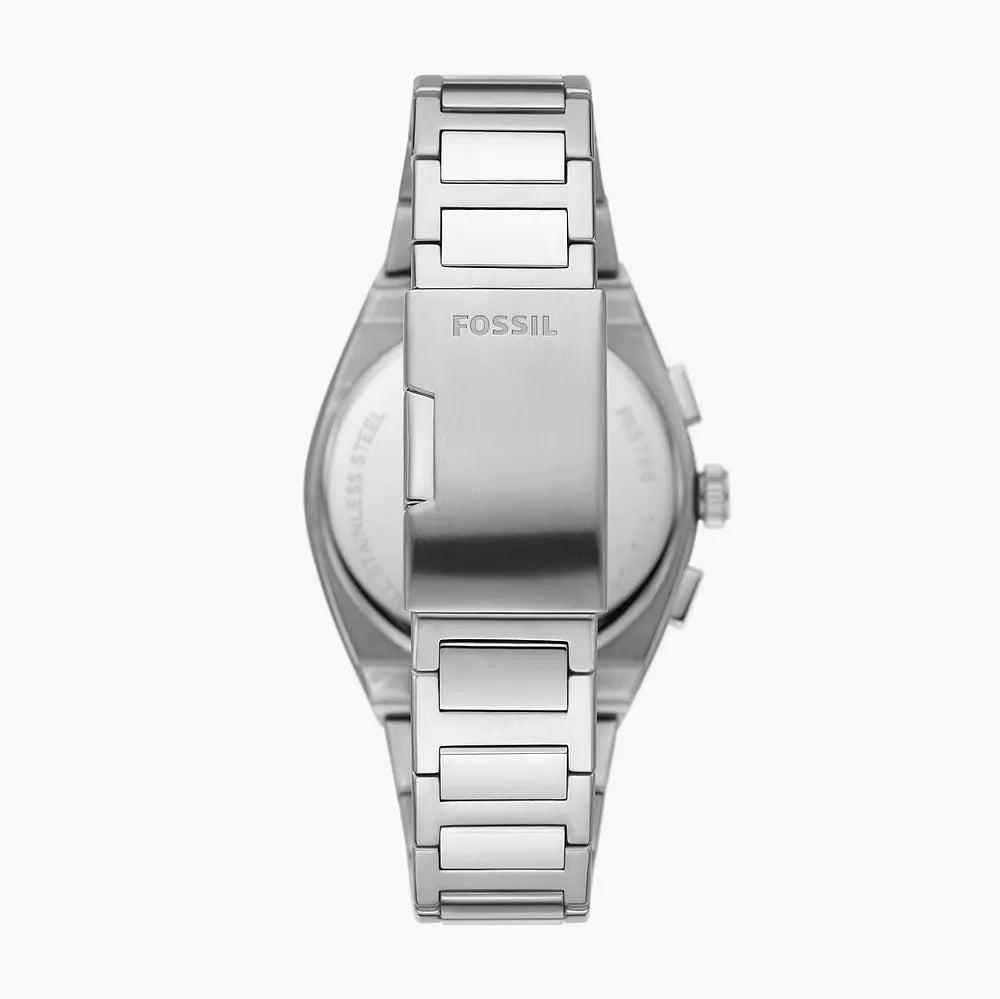  Shop Authentic Fossil Everett Chronograph Green Dial Silver Steel Strap Watch for Men - FS5964 - Luxxuri