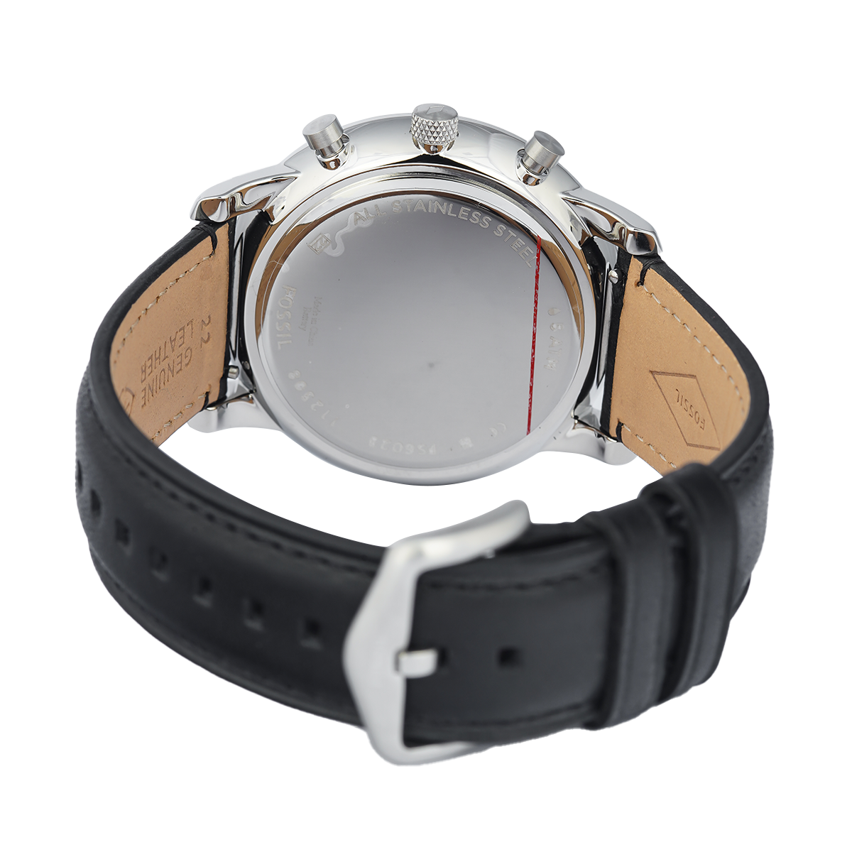  Shop Authentic Fossil Neutra Chronograph White Dial Black Leather Strap Watch for Men - FS6023 - Luxxuri