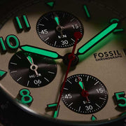  Shop Authentic Fossil Sport Tourer Chronograph White Dial Brown Leather Strap Watch for Men - FS6042 - Luxxuri