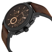 Shop Authentic Fossil Machine Flight Chronograph Brown Dial Brown Leather Strap Watch for Men - FS4656 - Luxxuri