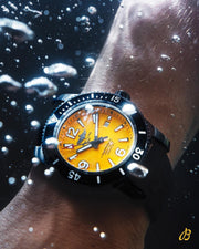  Shop Authentic Breitling Superocean Automatic 46mm Yellow Dial Black Rubber Strap Watch for Men - M17368D71I1S1 - Luxxuri