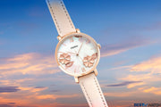  Shop Authentic Fossil Jacqueline Three Hand Mother of Pearl Dial Pink Leather Strap Watch for Women - ES4671 - Luxxuri