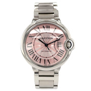  Shop Authentic Cartier Ballon Bleu De Cartier Pink Dial Silver Steel Strap Watch for Women - W6920041 - Luxxuri