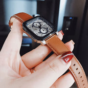  Shop Authentic Fossil Inscription Multifunction Silver Dial Brown Leather Strap Watch for Men - BQ2658 - Luxxuri