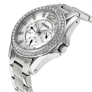  Shop Authentic Fossil Riley Multifunction Silver Dial Silver Steel Strap Watch for Women - ES3202 - Luxxuri
