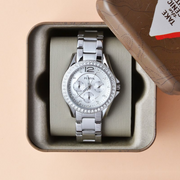  Shop Authentic Fossil Riley Multifunction Silver Dial Silver Steel Strap Watch for Women - ES3202 - Luxxuri