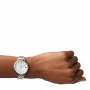  Shop Authentic Fossil Jacqueline White Dial Silver Steel Strap Watch for Women - ES3433 - Luxxuri
