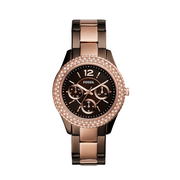 Shop Authentic Fossil Stella Multifunction Brown Dial Two Tone Steel Strap Watch for Women - ES4079 - Luxxuri