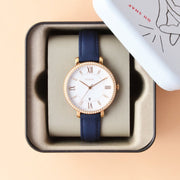  Shop Authentic Fossil Jacqueline White Dial Blue Leather Strap Watch for Women - ES4291 - Luxxuri