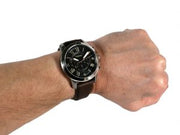  Shop Authentic Fossil Grant Chronograph Black Dial Brown Leather Strap Watch for Men - FS4813 - Luxxuri