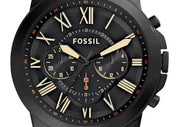  Shop Authentic Fossil Grant Chronograph Black Dial Brown Leather Strap Watch for Men - FS5241 - Luxxuri