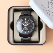  Shop Authentic Fossil Townsman Chronograph Black Dial Black Steel Strap Watch for Men - FS5379 - Luxxuri