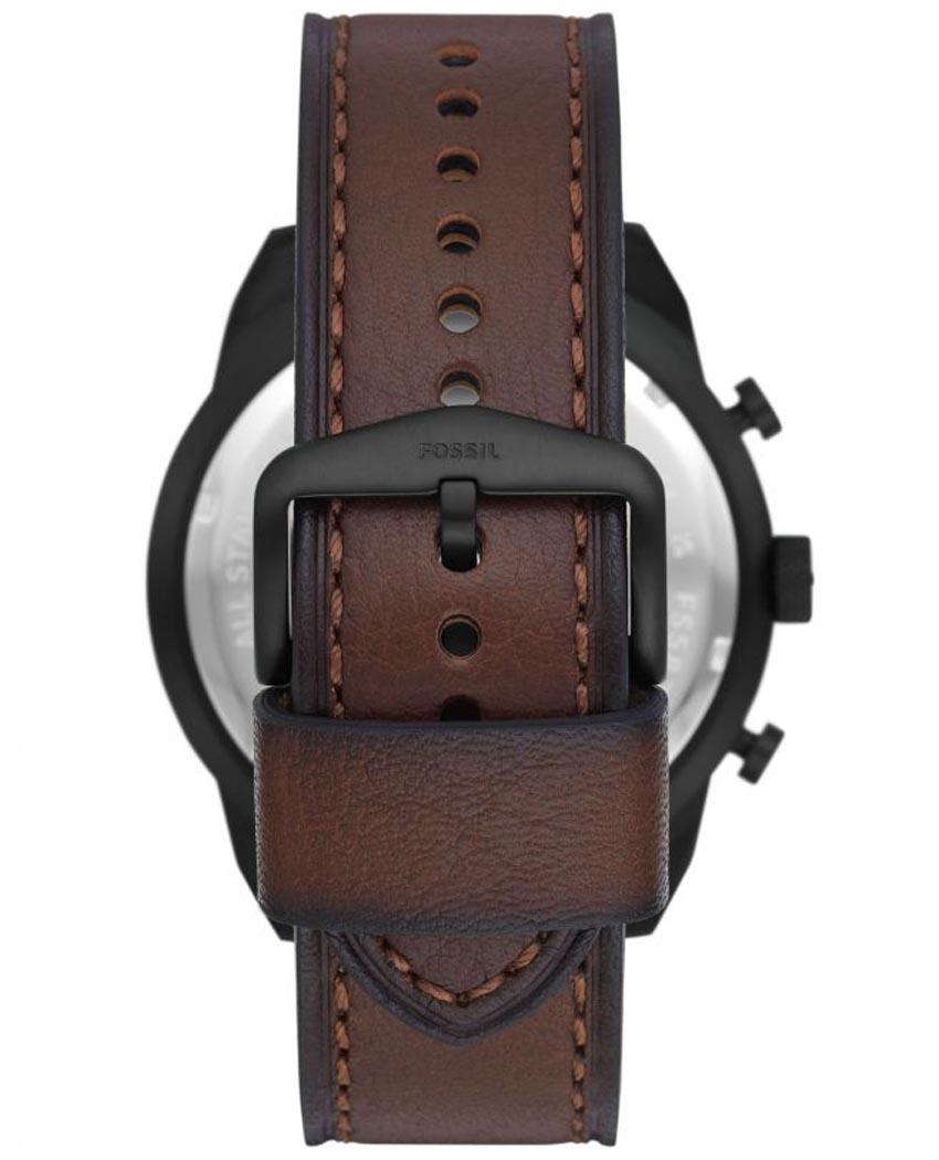  Shop Authentic Fossil Bronson Chronograph Brown Dial Brown Leather Strap Watch for Men - FS5875 - Luxxuri