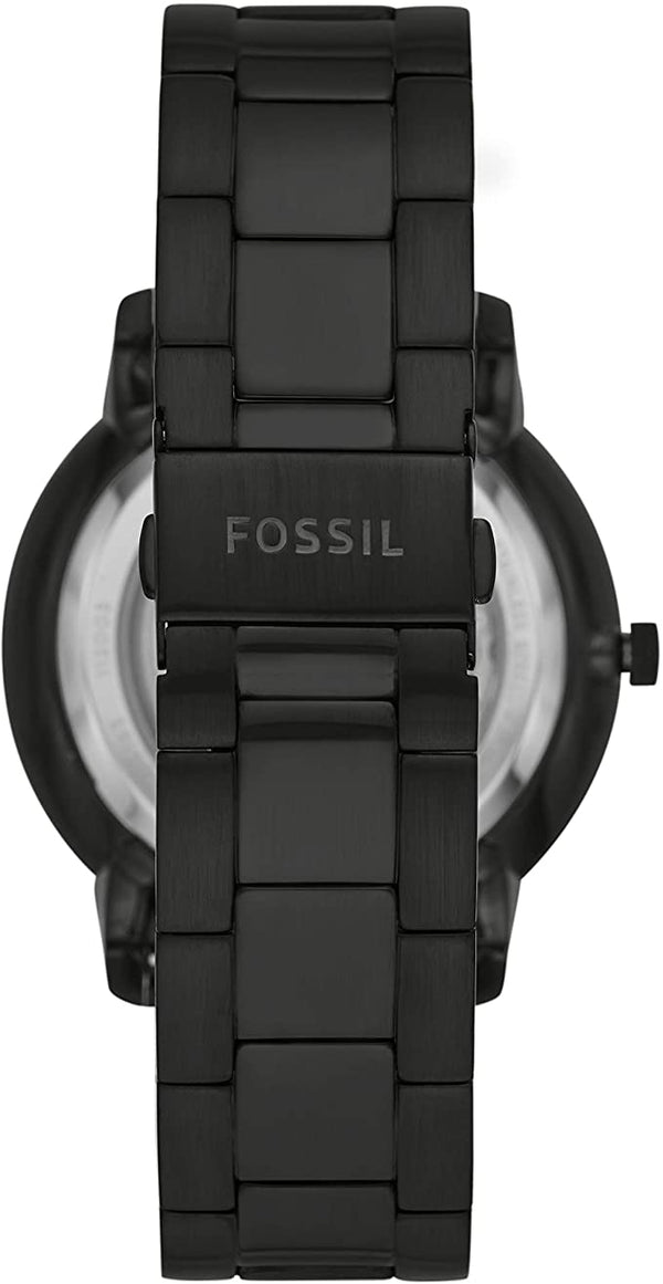  Shop Authentic Fossil Neutra Automatic Skeleton Black Dial Black Steel Strap Watch for Men - ME3183 - Luxxuri
