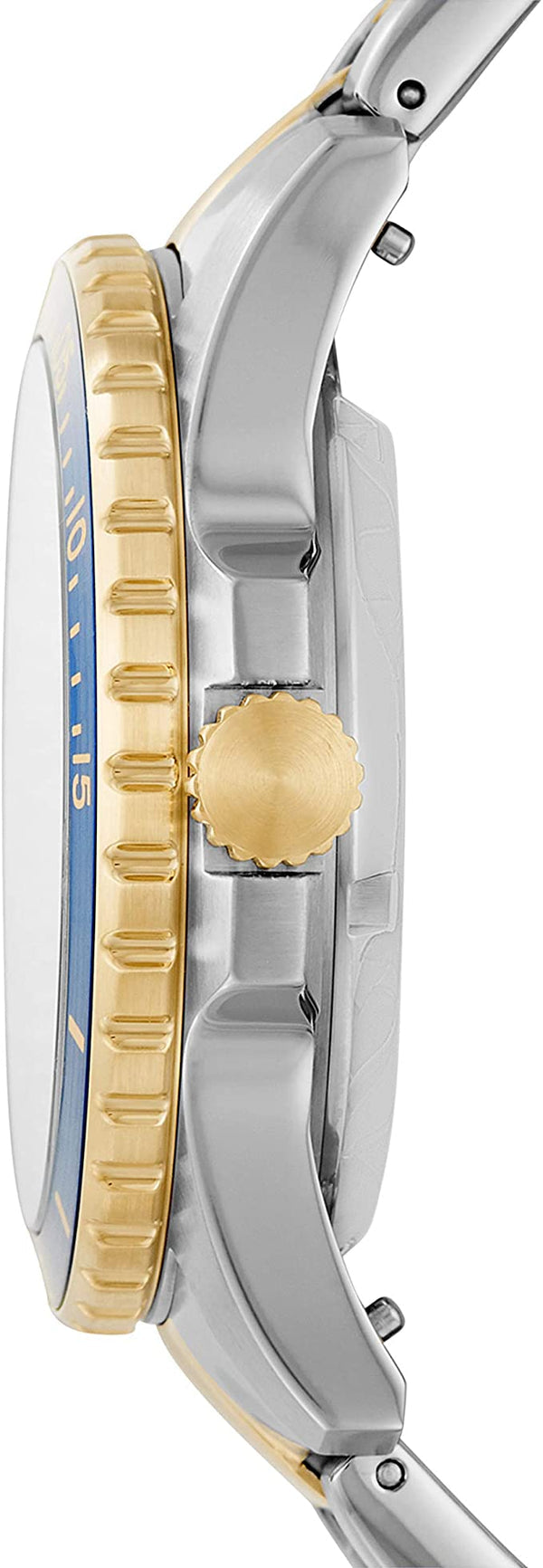  Shop Authentic Fossil FB-01 Automatic Skeleton Blue Dial Two Tone Steel Strap Watch for Men - ME3191 - Luxxuri