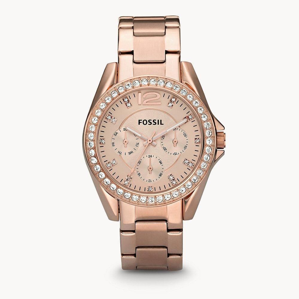  Shop Authentic Fossil Stella Rose Gold Dial Rose Gold Steel Strap Watch for Women - ES3590 - Luxxuri