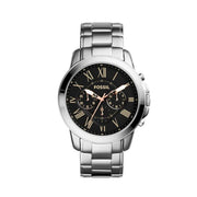  Shop Authentic Fossil Grant Chronograph Black Dial Silver Steel Strap Watch for Men - FS4994 - Luxxuri