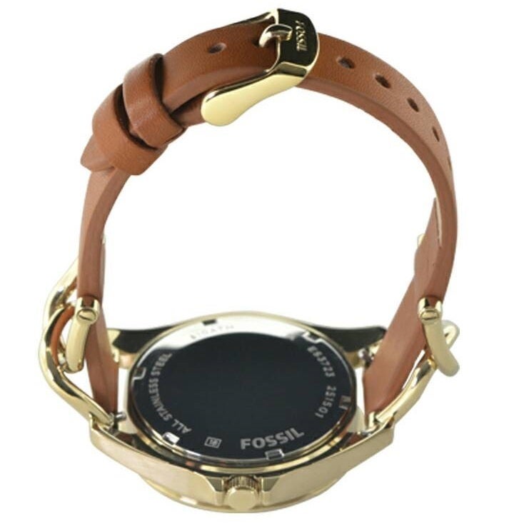  Shop Authentic Fossil Riley Multifunction White Dial Orange Leather Strap Watch for Women - ES3723 - Luxxuri