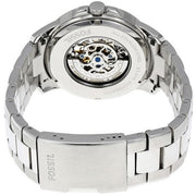  Shop Authentic Fossil Grant Skeleton Black Dial Silver Steel Strap Watch for Men - ME3055 - Luxxuri