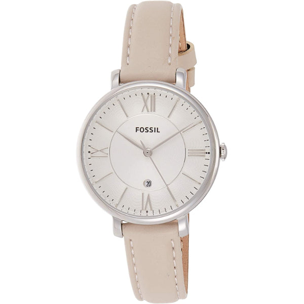  Shop Authentic Fossil Jacqueline White Dial Beige Leather Strap Watch for Women - ES3793 - Luxxuri