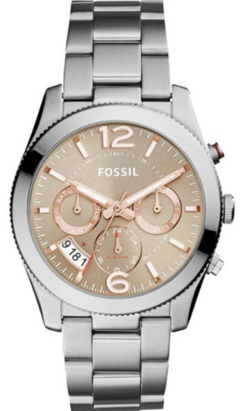  Shop Authentic Fossil Perfect Boyfriend Taupe Dial Silver Steel Strap Watch for Women - ES4146 - Luxxuri