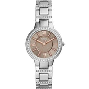  Shop Authentic Fossil Virginia Taupe Dial Silver Steel Strap Watch for Women - ES4147 - Luxxuri