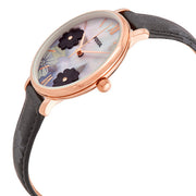  Shop Authentic Fossil Jacqueline Mother of Pearl Dial Black Leather Strap Watch for Women - ES4535 - Luxxuri