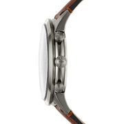  Shop Authentic Fossil Townsman Chronograph Gray Dial Brown Leather Strap Watch for Men - FS5522 - Luxxuri