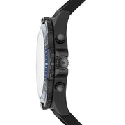  Shop Authentic Fossil Garrett Chronograph Blue Dial Black Rubber Strap Watch for Men - FS5695 - Luxxuri