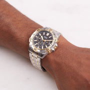  Shop Authentic Fossil Garrett Analog Black Dial Two Tone Steel Strap Watch for Men - FS5771 - Luxxuri