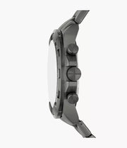  Shop Authentic Fossil Bronson Chronograph Black Dial Grey Steel Strap Watch for Men - FS5852 - Luxxuri