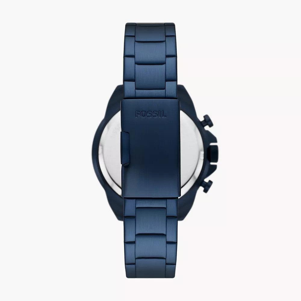  Shop Authentic Fossil Bronson Chronograph Blue Dial Blue Steel Strap Watch for Men - FS5916 - Luxxuri