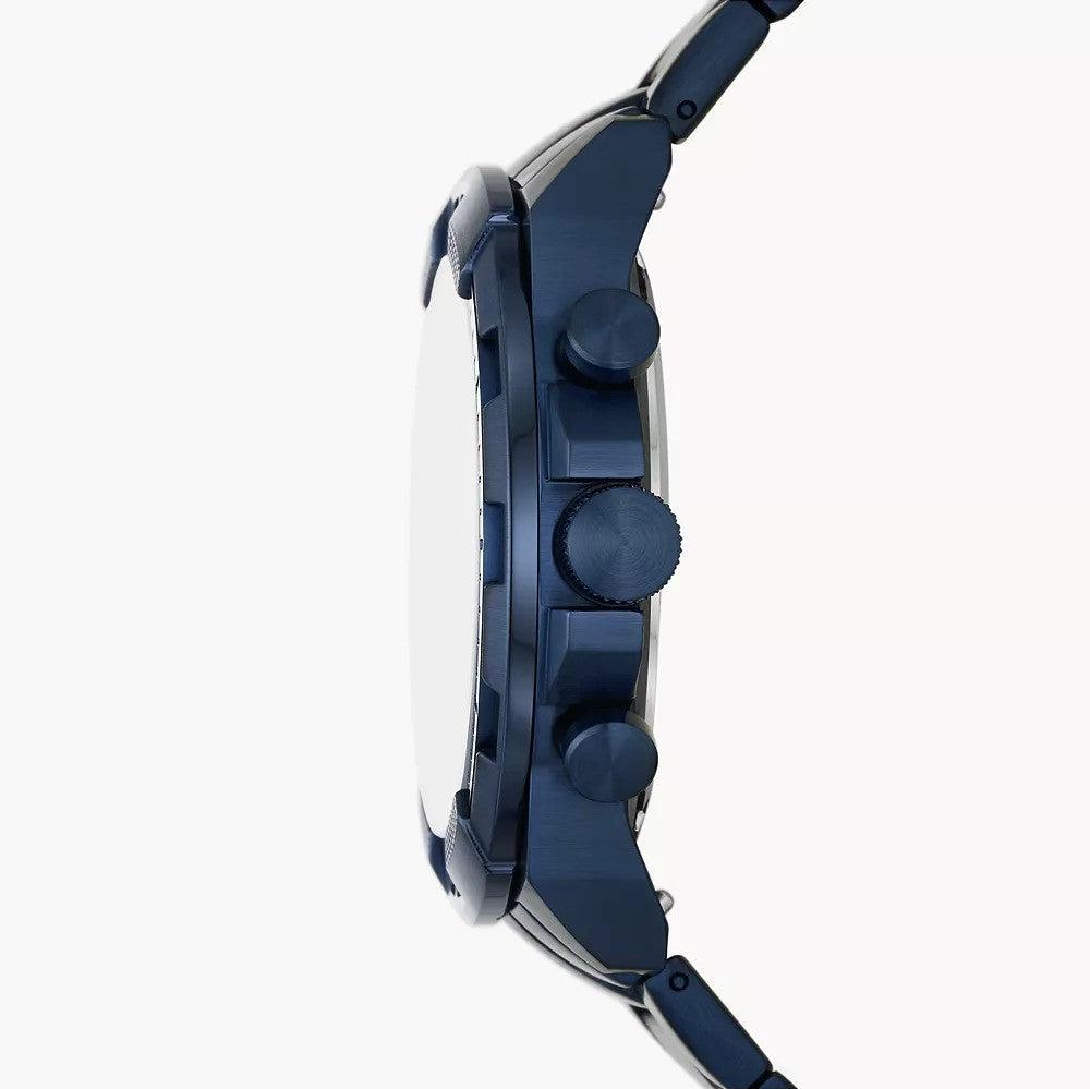  Shop Authentic Fossil Bronson Chronograph Blue Dial Blue Steel Strap Watch for Men - FS5916 - Luxxuri