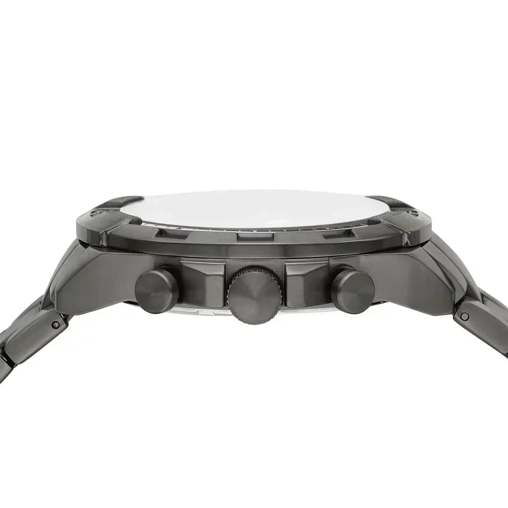  Shop Authentic Fossil Bronson Chronograph Black Dial Grey Steel Strap Watch for Men - FS5852 - Luxxuri