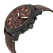  Shop Authentic Fossil Grant Chronograph Brown Dial Brown Leather Strap Watch for Men - FS5088 - Luxxuri
