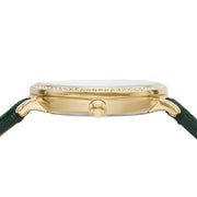  Shop Authentic Fossil Jacqueline Multifunction Moonphase Mother of Pearl White Dial Green Leather Strap Watch for Women - ES5244 - Luxxuri