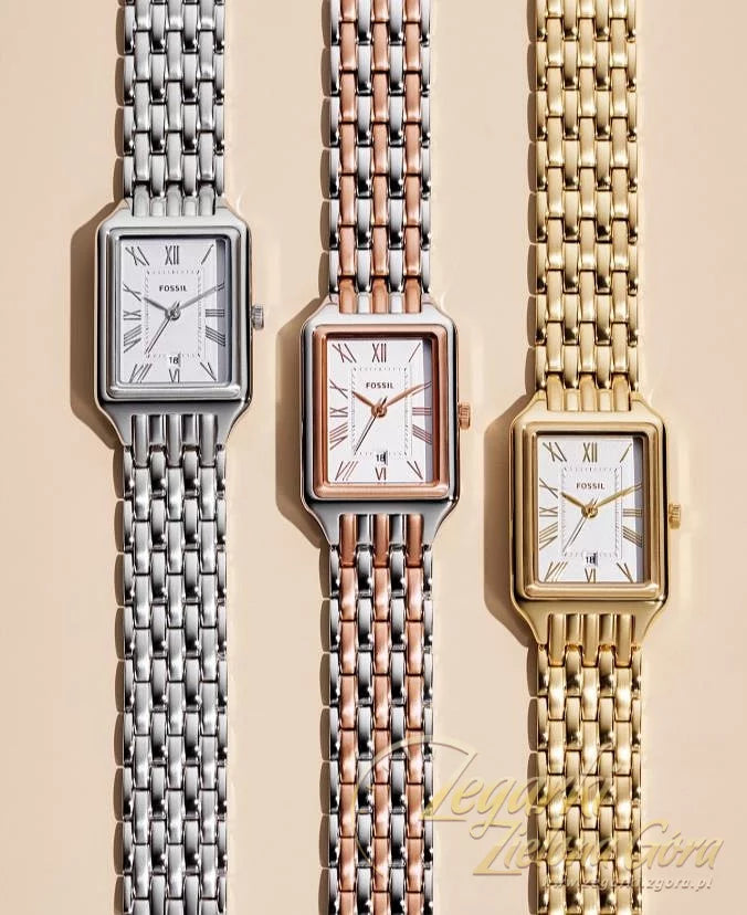  Shop Authentic Fossil Raquel Three Hand White Dial Two Tone Steel Strap Watch For Women - ES5222 - Luxxuri
