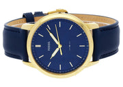  Shop Authentic Fossil The Minimalist 3H Analog Blue Dial Blue Leather Strap Watch for Men - FS5789 - Luxxuri