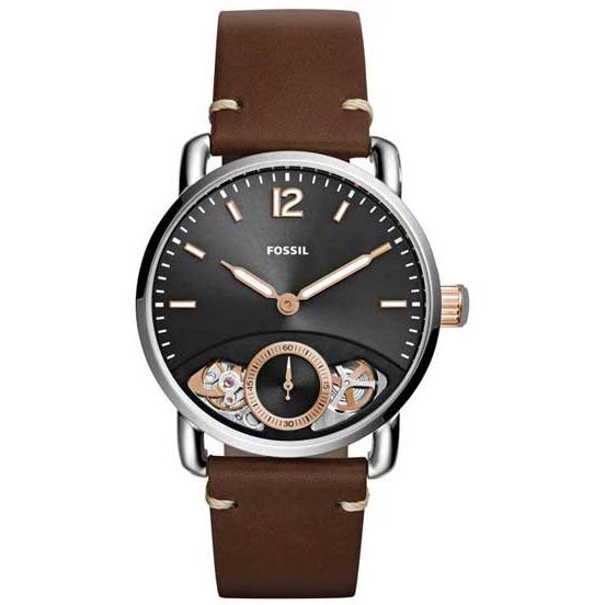  Shop Authentic Fossil The Commuter Twist Black Dial Brown Leather Strap Watch for Men -  ME1165 - Luxxuri