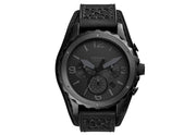  Shop Authentic Fossil Nate Chronograph Black Dial Black Leather Strap Watch for Men - JR1510 - Luxxuri