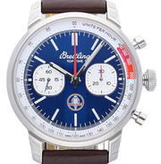  Shop Authentic Breitling Top Time B01 Shelby Cobra Blue Dial Brown Leather Strap Watch for Men - AB01763A1C1X1 - Luxxuri